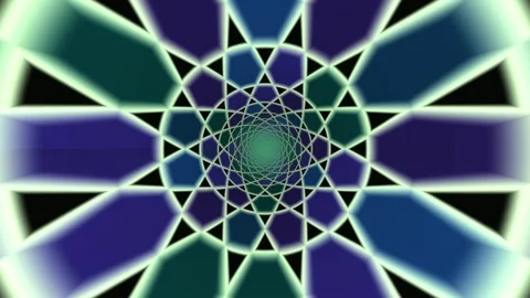 Geometric wormhole grid tunnel background creates a visual Stock Footage 342397713