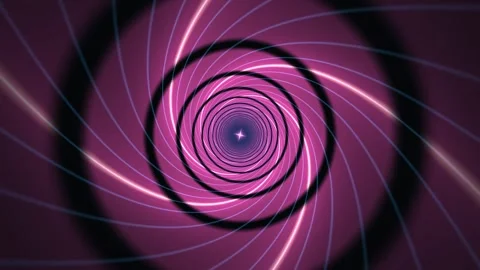 Geometric wormhole grid tunnel background for digital Stock Footage 342462990