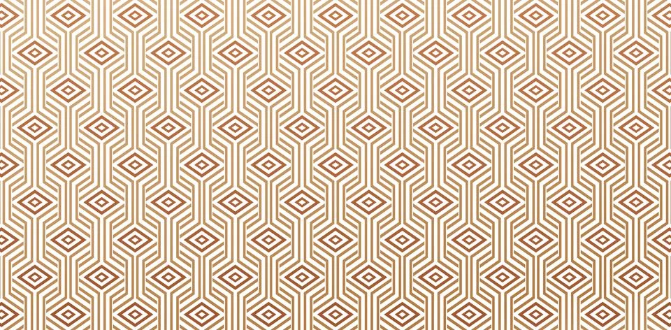 Geometric woven gold pattern Stock Illustration