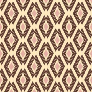 Geometric woven pattern with pink purple and green colors Stock Illustration