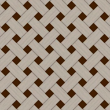 Geometric woven texture - seamless. Illustrazione stock