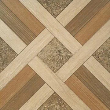Geometric X shape pattern wooden decor floor and wall tile. Stock Photos