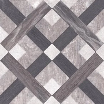 Geometric X shape pattern wooden decor floor tile. Stock Photos