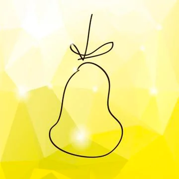 Geometric yellow abstract background. Stock Illustration