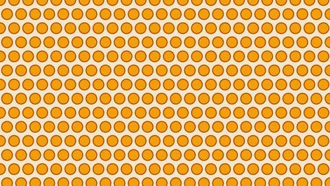 Geometric yellow dots pattern on white background Stock Illustration