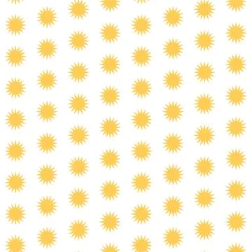 Geometric yellow sunny seamless pattern for design Stock Illustration