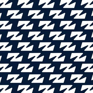 Geometric Z shape pattern in white on blue background イラスト素材