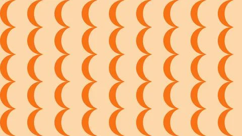 Geometric zigzag pattern abstract design with orange lines on peach backgroun Stock Illustration