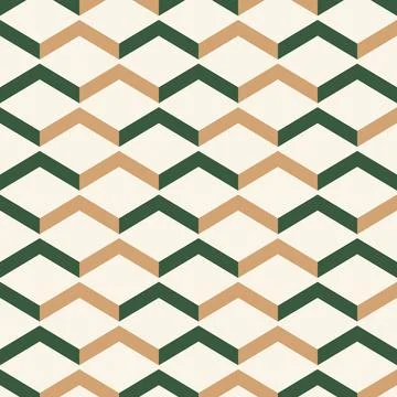 Geometric zigzag pattern with brown and black lines on white background ill.. Stock Illustration