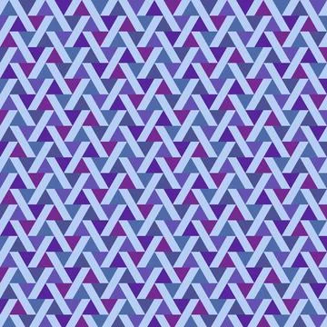 Geometric zigzag pattern with purple, teal, and pink colors Stock Illustration