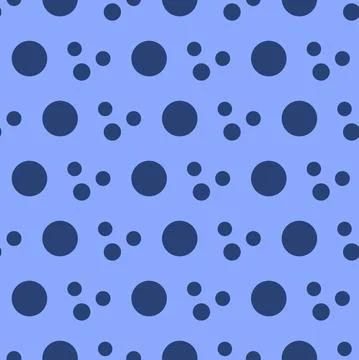 Geometric zigzag pattern of small, large circles Stock Illustration