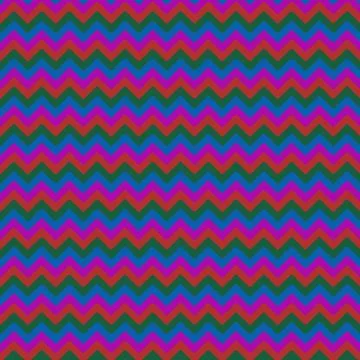Geometric zigzag pattern vibrant pink blue black stripes abstract design 스톡 일러스트