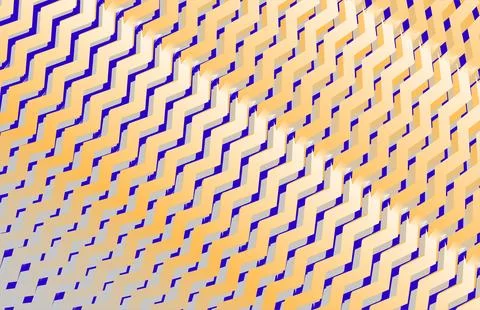 Geometric zigzag pattern in warm yellow tones with blue accents for modern .. 스톡 일러스트