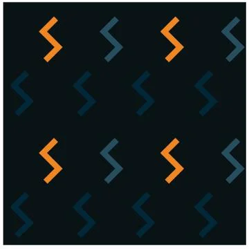 Geometric zigzag shapes seamless pattern Stock Illustration