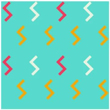 Geometric zigzag shapes seamless pattern Stock Illustration