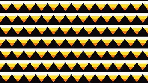 Geometric zigzag stripes pattern with black yellow gradient triangles Stock Illustration