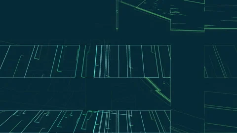 Geometrical Abstract Animation Video stock 219561441