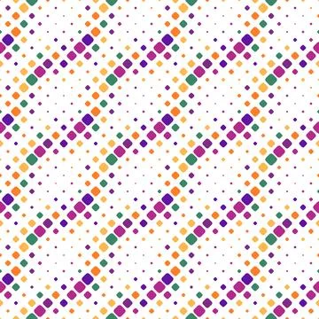 Geometrical abstract diagonal rounded square pattern background Stock Illustration
