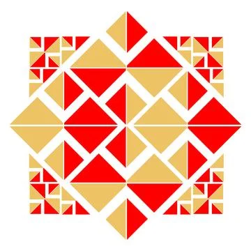 Geometrical abstract pattern design element Stock Illustration