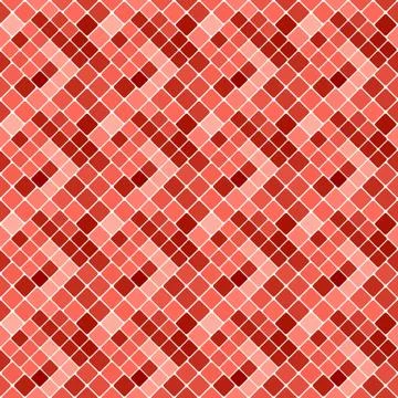 Geometrical abstract red diagonal square pattern background Stock Illustration