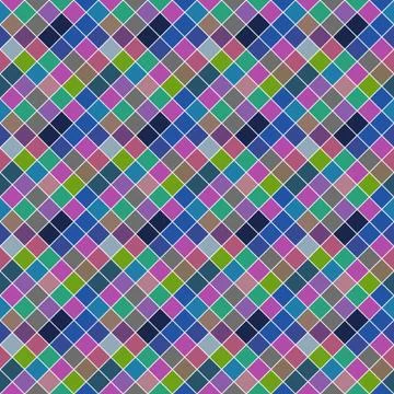 Geometrical abstract seamless diagonal square pattern background Иллюстрация
