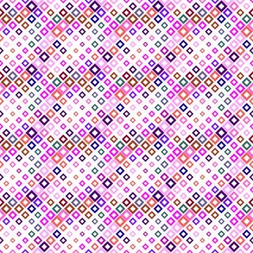 Geometrical abstract seamless square pattern background design Illustrazione stock