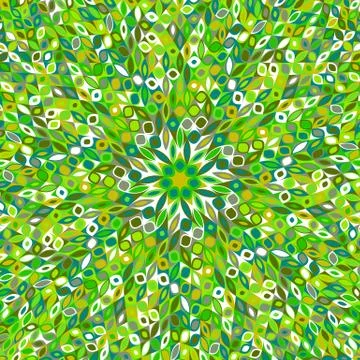 Geometrical abstract stylized flower pattern mosaic background design イラスト素材