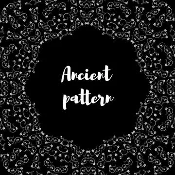 Geometrical abstract vector art deco pattern from gold hand drawn elements Stock Illustration