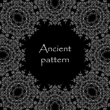 Geometrical abstract vector art deco pattern from gold hand drawn elements Stock Illustration