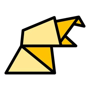 Geometrical animal icon vector flat Stock Illustration