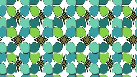 Geometrical background pattern animation with various transformations. Video stock 264864351