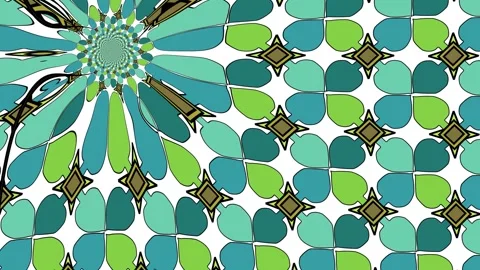 Geometrical background pattern animation with various transformations. Vidéo 264864356