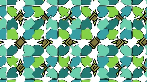 Geometrical background pattern animation with various transformations. Stock Footage 264864360