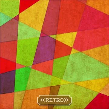 Geometrical background with triangles. Stock Illustration