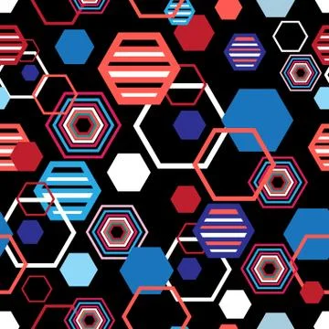 Geometrical bright pattern Illustrazione stock