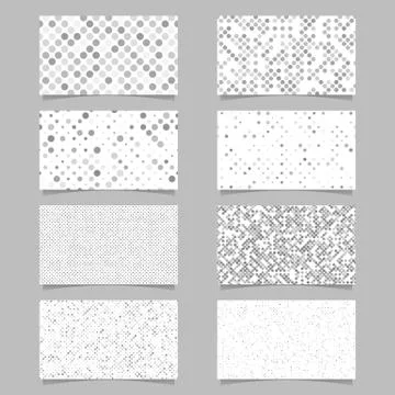 Geometrical card background set - vector template designs Stock Illustration