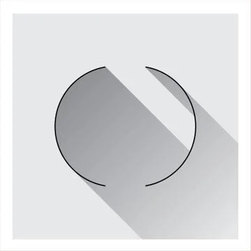 Geometrical circle icon Stock Illustration