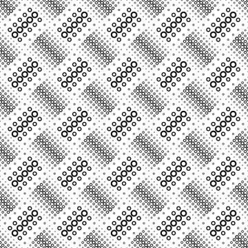 Geometrical circle pattern background - abstract vector design Illustrazione stock