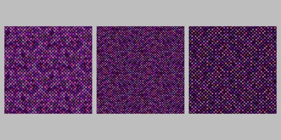 Geometrical circle pattern background collection - abstract vector graphic Illustrazione stock