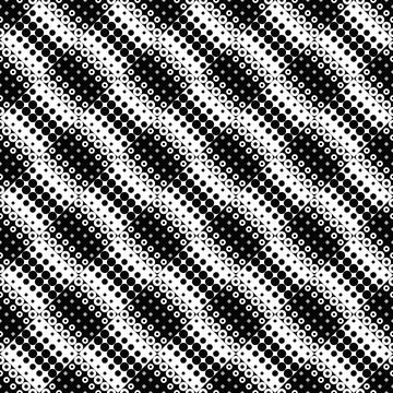 Geometrical circle pattern background - monochrome vector design イラスト素材