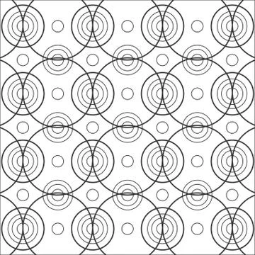 Geometrical circular pattern background Illustrazione stock