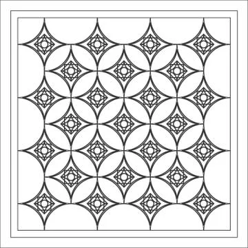 Geometrical circular pattern background Stock-Illustration