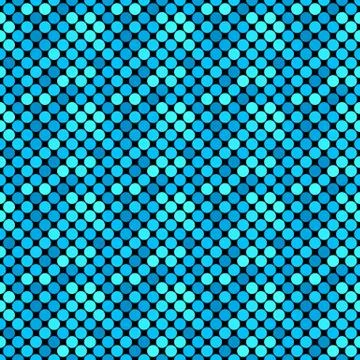 Geometrical cyan circle pattern background - abstract vector design Stock Illustration