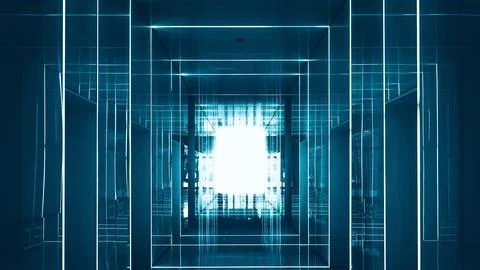 Geometrical dark abstract technology background Stock Photos