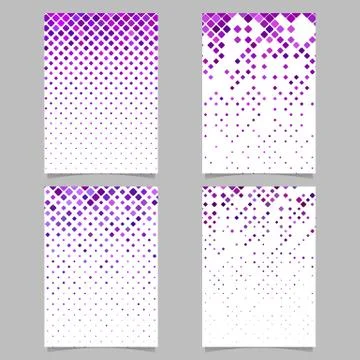 Geometrical diagonal rounded square pattern background brochure template Illustrazione stock