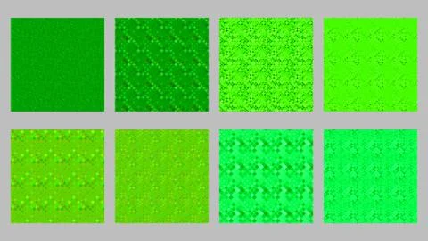 Geometrical diagonal square pattern background design set Stock Illustration