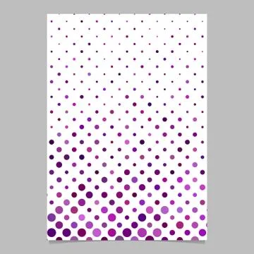 Geometrical dot pattern background page template Illustrazione stock