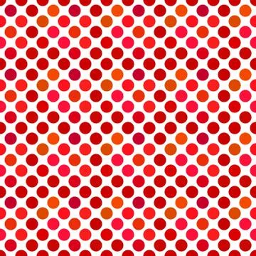 Geometrical dot pattern background - red abstract vector illustration Illustrazione stock