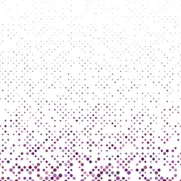 Geometrical dot pattern - vector snowfall background design Illustrazione stock