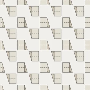 Geometrical Figure colored seamless pattern. Geometry Trapezoid vector back.. Stock Illustration